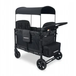 Elite Quad Foldbar Trækvogn - Sort