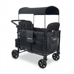 Elite Quad Foldbar Trækvogn - Sort