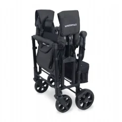 Elite Quad Foldbar Trækvogn - Sort