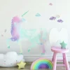 Enhjørning Galaxy Wallstickers
