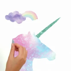 Enhjørning Galaxy Wallstickers
