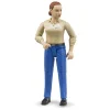 Figur Dame m. Blå Bukser