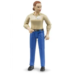 Figur Dame m. Blå Bukser