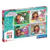 Gabbys Dollhouse 4 i 1 Puslespil