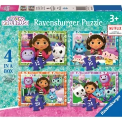 Gabbys Dollhouse Puslespil 4i1