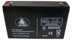 Genopladeligt batteri 6v 7,2 AH