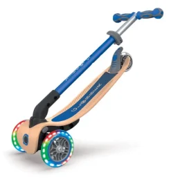 Globber Primo Wood Foldbar Løbehjul Blå