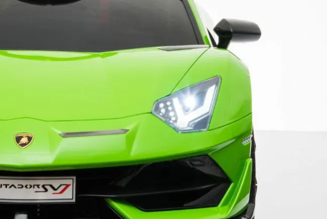 Grøn Lamborghini Aventador SVJ, 12V