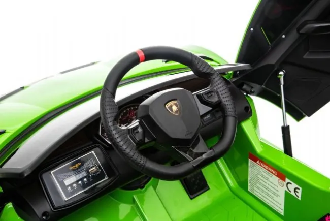 Grøn Lamborghini Aventador SVJ, 12V