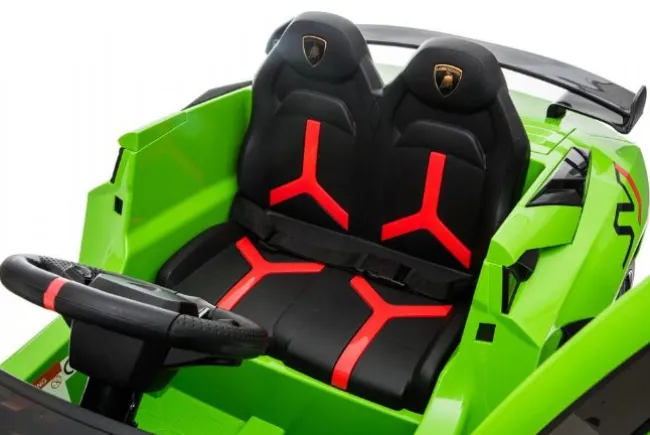 Grøn Lamborghini Aventador SVJ, 12V