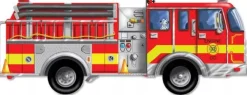 Gulvpuslespil Brandbil, 24 brikker