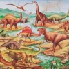 Gulvpuslespil med Dinosaurer, 48 brikker