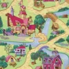 Gulvtæppe, Legetæppe Candy Town 95 x 200