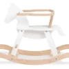 Gyngehest Pinolino med ring, hvid