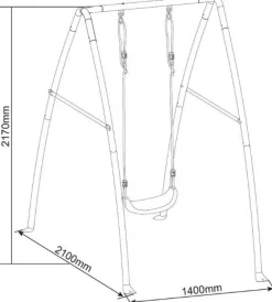 Gyngestativ Metal 1 gynge