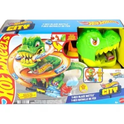 Hot Wheels City T-Rex Brandstation