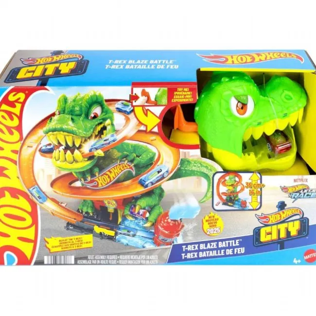 Hot Wheels City T-Rex Brandstation