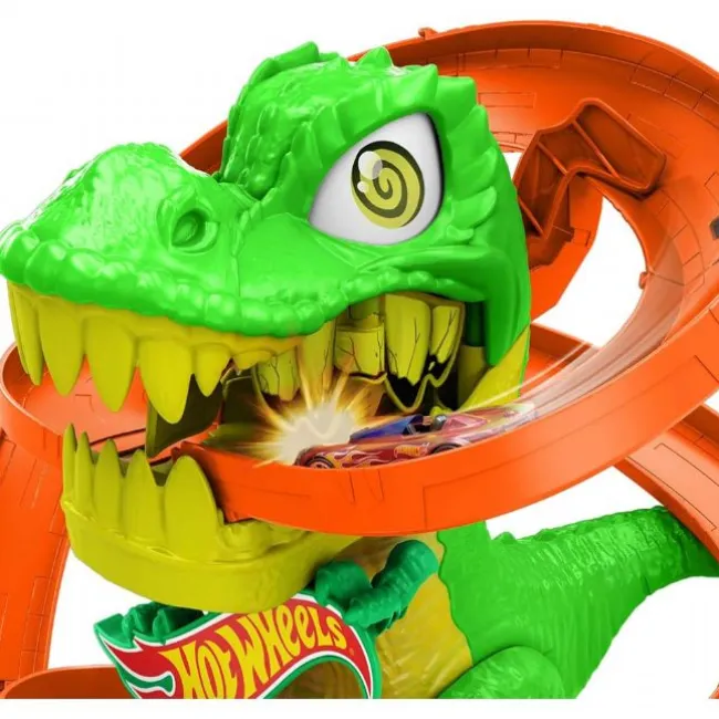 Hot Wheels City T-Rex Brandstation