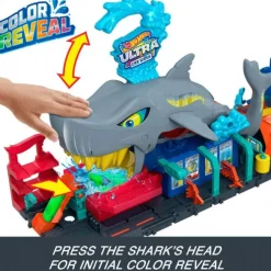Hot Wheels City Ultra Shark Car Wash