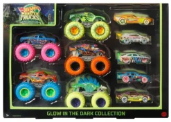 Hot Wheels Glow In The Dark 10 pack