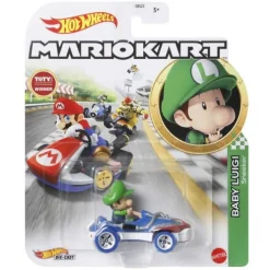 Hot Wheels Mario Kart Baby Luigi 1:64