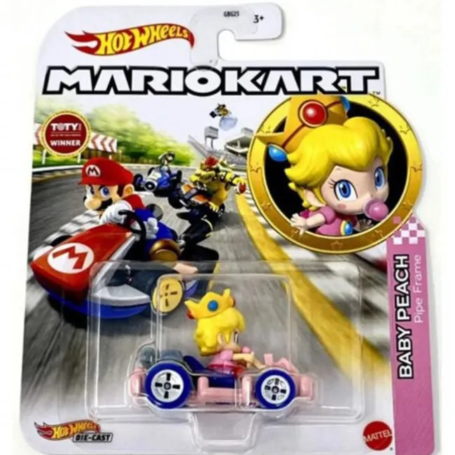 Hot Wheels Mario Kart Baby Peach 1:64