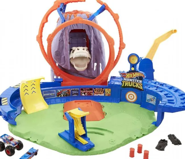 Hot Wheels Monster Trucks T-Rex Arena