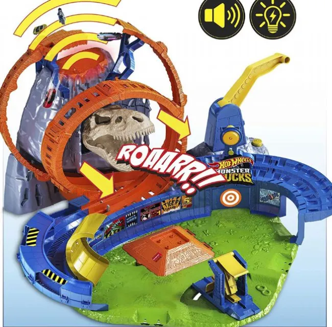 Hot Wheels Monster Trucks T-Rex Arena