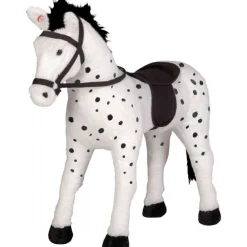 Hvid Hest med Lyd 70 cm