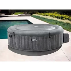 Intex PureSpa Grey Wood Deluxe 216x71cm