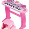 Keyboard til børn med skammel Pink