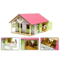 Kids Globe Hestestald 2 Bokse Pink