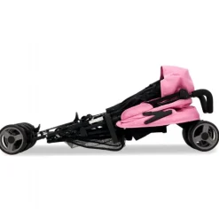 Klapvogn Trotter Plus, Rosa/Sort