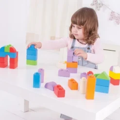 Klik blokke - farve 100stk