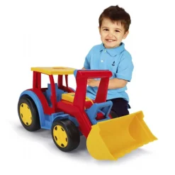 Kæmpe traktor med skovl, 60cm