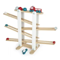 Kuglebane med bolde, bil og spinner