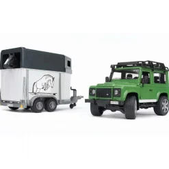 Land Rover med hestetrailer