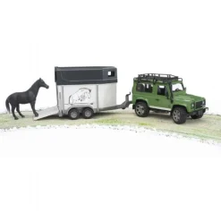 Land Rover med hestetrailer