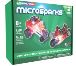 Laser Pegs Mini Rod og Red Motorcycle