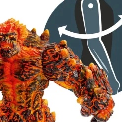 Lava-golem med våben