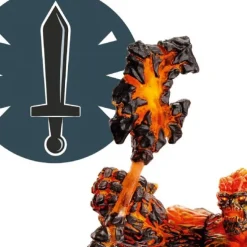 Lava-golem med våben