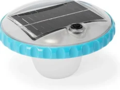 LED lampe, flydende med solcelle