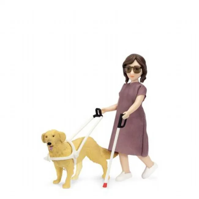 Lundby Dukke Blindestok Hund