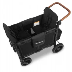 Luxe Double Foldbar Trækvogn - Sort