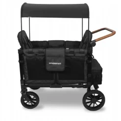 Luxe Quad Foldbar Trækvogn - Sort