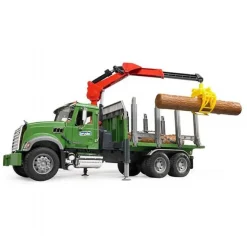 MACK Granite kranbil med tømmer