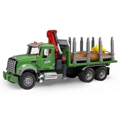 MACK Granite kranbil med tømmer
