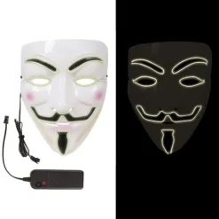 Maske med LED - anonymous