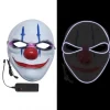 Maske med LED - klovn