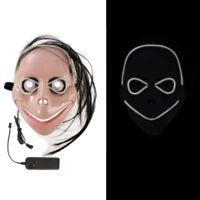 Maske med LED - mono